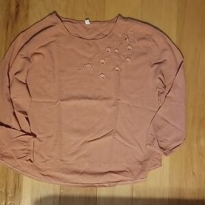 Women's Embroidered Pink Top
